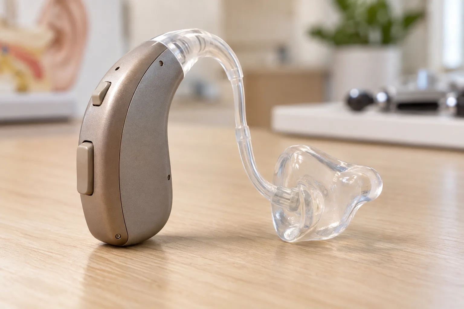 Representative view of power behind-the-ear hearing aids